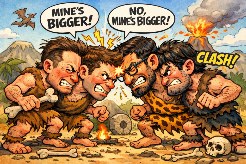 4x AI Tech CEOs battle it out like cavemen comparing bigger clubs